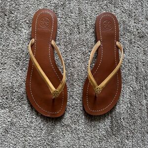 Tory Burch Brown and Tan Women's Sandals